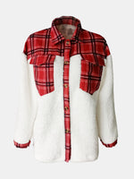 Load image into Gallery viewer, Fuzzy Button Up Long Sleeve Jacket
