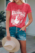 Load image into Gallery viewer, NASHVILLE COUNTRY MUSIC Graphic Tee
