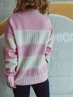 Load image into Gallery viewer, Contrast Striped Sweater
