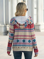 Load image into Gallery viewer, Aztec Zip Up Hooded Jacket
