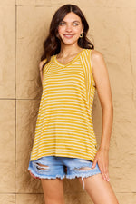 Load image into Gallery viewer, Doublju Talk To Me Full Size Striped Sleeveless V-Neck Top
