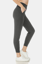 Load image into Gallery viewer, Leggings Depot Wide Waistband Slim Active Joggers
