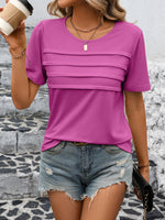 Load image into Gallery viewer, Ivy Lane Round Neck Short Sleeve Top
