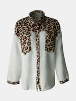 Load image into Gallery viewer, Fuzzy Button Up Long Sleeve Jacket
