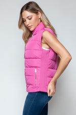 Load image into Gallery viewer, Zip Up Turtleneck Vest with Pockets
