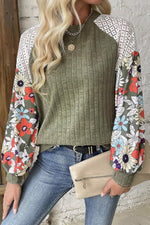 Load image into Gallery viewer, Floral Print Long Sleeve Top
