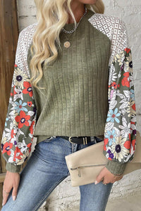 Floral Print Long Sleeve Top