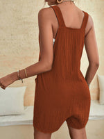 Load image into Gallery viewer, Full Size Scoop Neck Romper with Pockets
