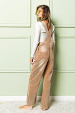 Load image into Gallery viewer, BiBi Washed Raw Hem Corduroy Overalls
