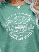 Load image into Gallery viewer, COUNTRY ROADS TAKE ME HOME Graphic Tee
