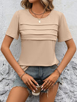 Load image into Gallery viewer, Ivy Lane Round Neck Short Sleeve Top
