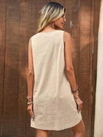 Load image into Gallery viewer, Decor Button Mini Tank Dress with Pockets
