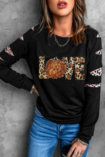 Load image into Gallery viewer, Sequin Leopard Long Sleeve Sweatshirt
