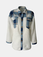 Load image into Gallery viewer, Fuzzy Button Up Long Sleeve Jacket
