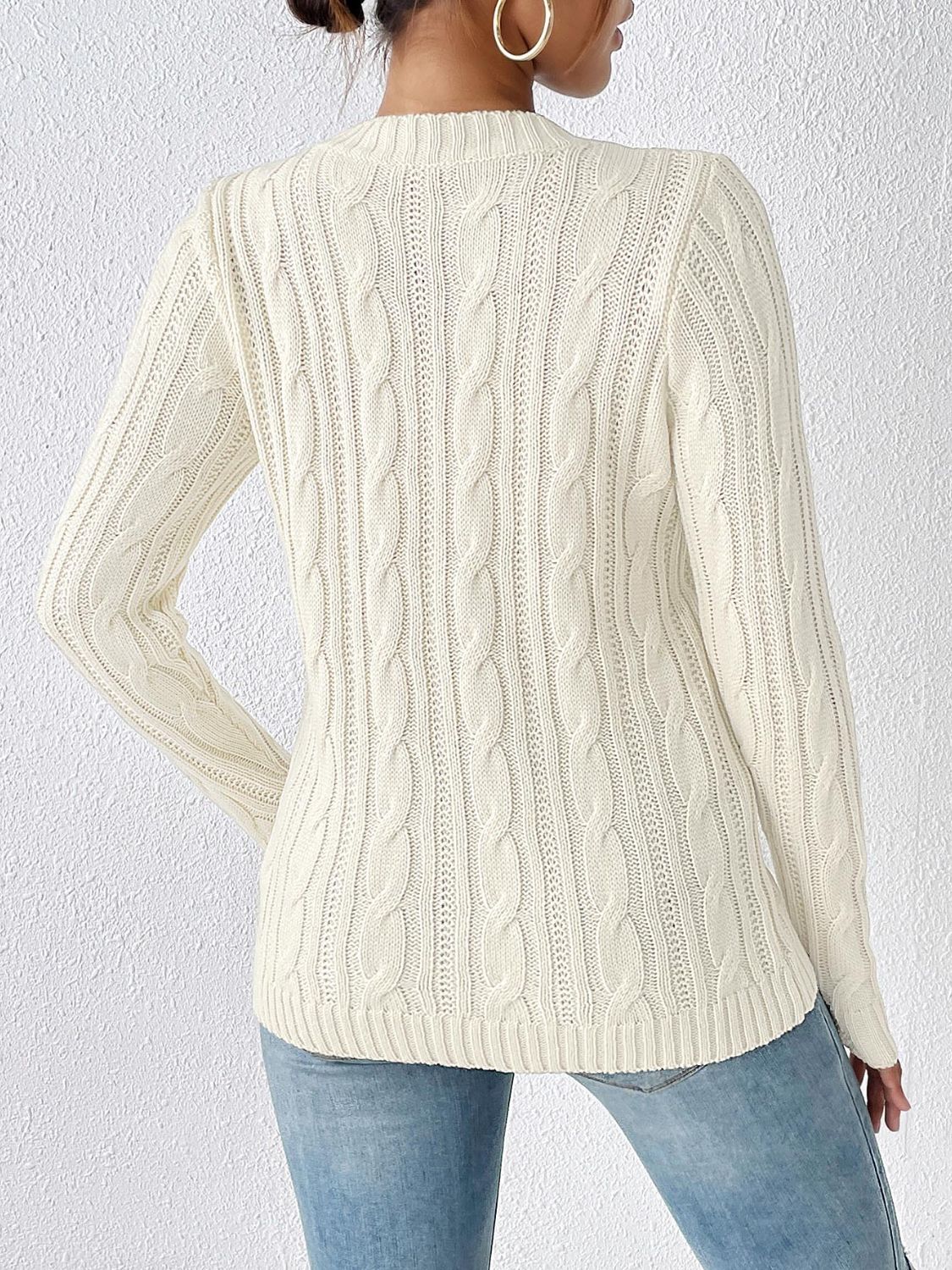 Cable-Knit  Sweater