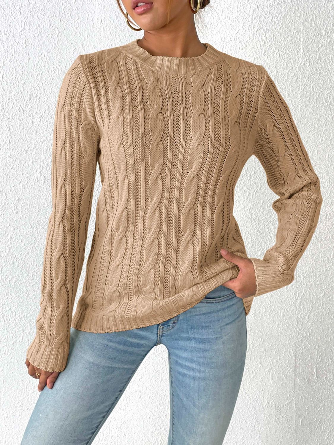 Cable-Knit  Sweater