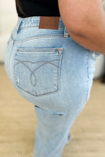 Load image into Gallery viewer, Judy Blue Full Size High Waist Distressed Straight Jeans
