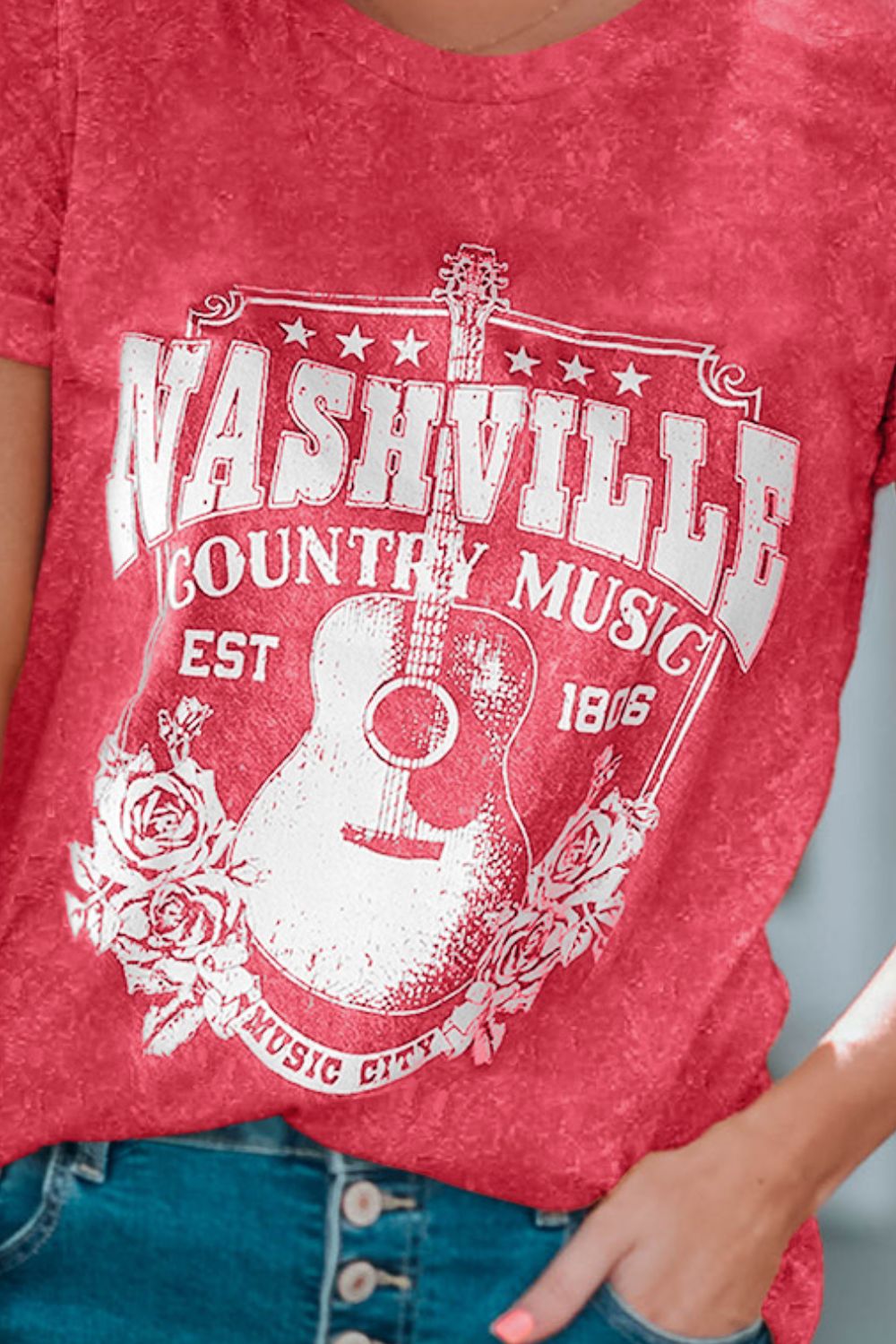 NASHVILLE COUNTRY MUSIC Graphic Tee