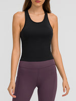 Load image into Gallery viewer, Round Neck Racerback Active Tank
