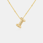 Load image into Gallery viewer, Gold-Plated Bubble Initial Necklace
