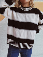 Load image into Gallery viewer, Contrast Striped Sweater
