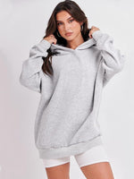 Load image into Gallery viewer, Dropped Shoulder Long Sleeve Hoodie
