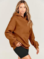 Load image into Gallery viewer, Dropped Shoulder Long Sleeve Hoodie
