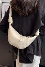 Load image into Gallery viewer, Zenana Vegan Leather Croissant Crossbody Bag
