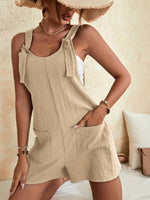 Load image into Gallery viewer, Full Size Scoop Neck Romper with Pockets
