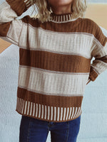 Load image into Gallery viewer, Contrast Striped Sweater
