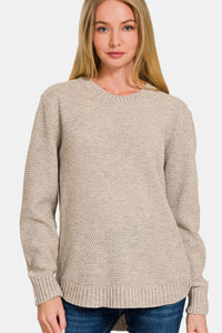 Curved Hem Sweater