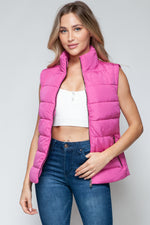 Load image into Gallery viewer, Zip Up Turtleneck Vest with Pockets
