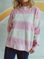 Load image into Gallery viewer, Contrast Striped Sweater
