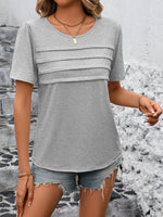 Load image into Gallery viewer, Ivy Lane Round Neck Short Sleeve Top
