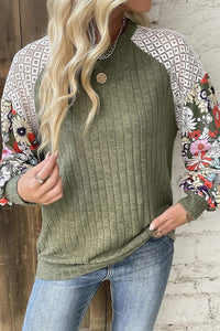 Floral Print Long Sleeve Top