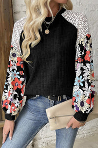 Floral Print Long Sleeve Top