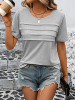 Load image into Gallery viewer, Ivy Lane Round Neck Short Sleeve Top
