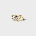 Load image into Gallery viewer, Heart Shape Irregular 925 Sterling Silver Ring
