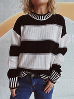 Load image into Gallery viewer, Contrast Striped Sweater
