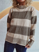 Load image into Gallery viewer, Contrast Striped Sweater
