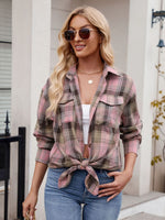 Load image into Gallery viewer, Plaid Button Up Long Sleeve Shirt
