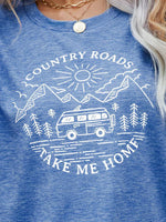 Load image into Gallery viewer, COUNTRY ROADS TAKE ME HOME Graphic Tee
