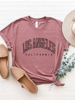 Load image into Gallery viewer, LOS ANGELES CALIFORNIA Round Neck T-Shirt
