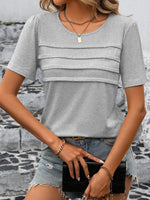 Load image into Gallery viewer, Ivy Lane Round Neck Short Sleeve Top
