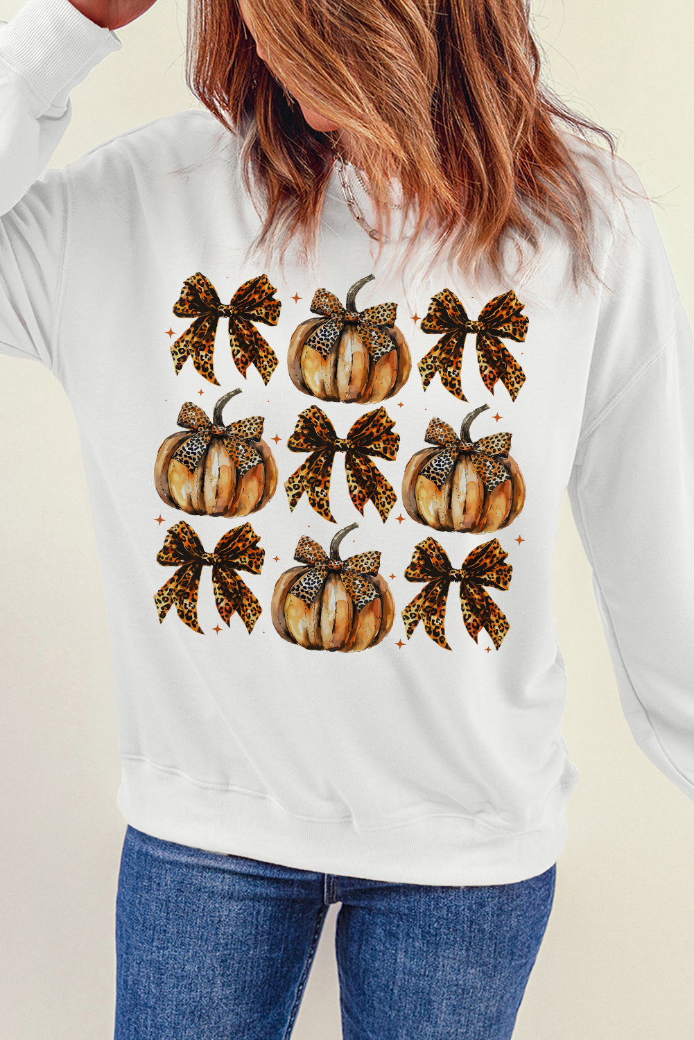 Pumpkin & Bow Sweatshirt