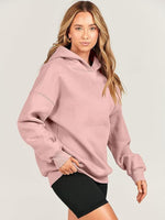 Load image into Gallery viewer, Dropped Shoulder Long Sleeve Hoodie
