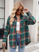 Load image into Gallery viewer, Plaid Button Up Long Sleeve Shirt
