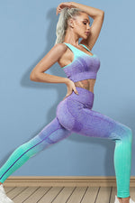 Load image into Gallery viewer, Gradient Sports Tank and Leggings Set
