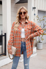 Load image into Gallery viewer, Plaid Button Up Long Sleeve Shirt
