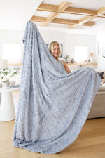 Load image into Gallery viewer, Clara Blanket Family Cuddle Size in Gray
